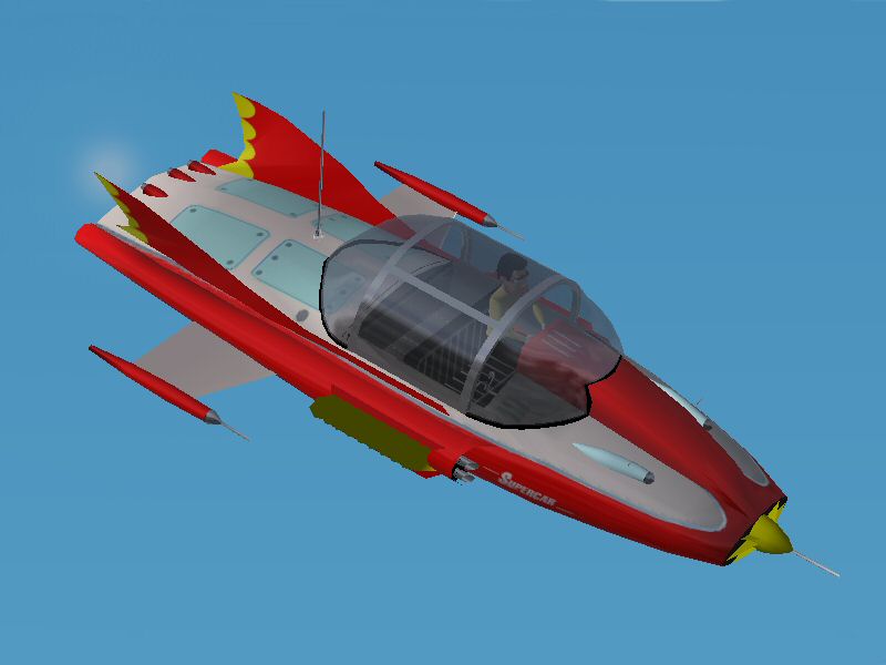 Fs2004 Gerry Andersons Supercar V4.0 A Craft From The 1960S Tv Show Which Can Travel Over