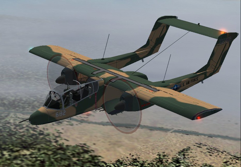 Fs2002 North American Ov-10A Bronco By Tim Piglet Conrad Repaint Air Force Insignia As Use