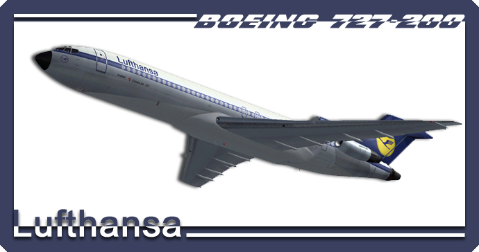 This Is A Textures Repaint Of My Previous Boeing 727-200 In The Colour Of Lufthansa For Fs — 1