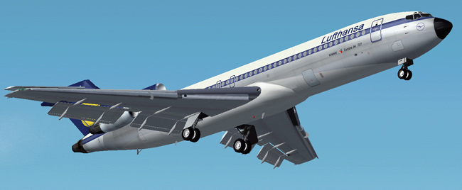 This Is A Textures Repaint Of My Previous Boeing 727-200 In The Colour Of Lufthansa For Fs