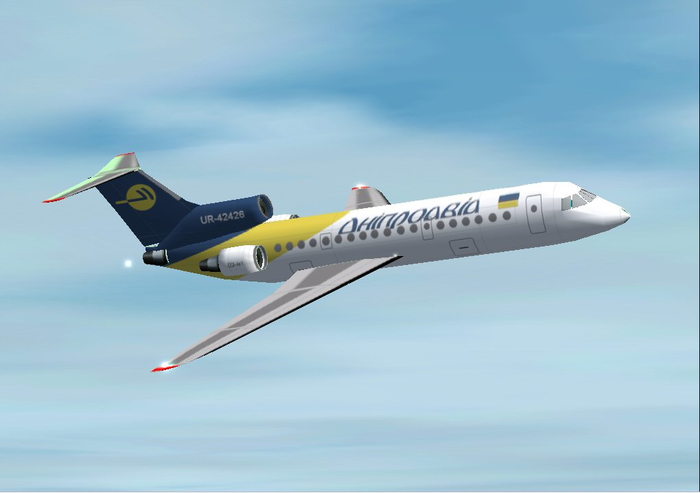 Yakolev Yak-42 For Ai Traffic, In Dniproavia Livery, Registration #Ur42426