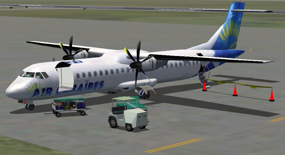 This Is A Textures Repaint Of Arnzs Atr 72-500 In Air Caraibes Colurs Fs2K4 Textures Exclu