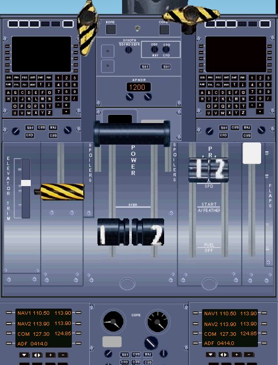 Fs2004 Dash 8-400 Panel Version 3 This Panel Was Designed Based On Actual Dash 8-400 Photo