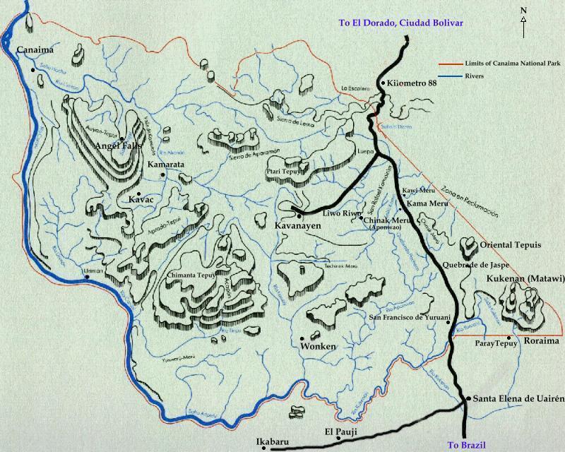 Fs2004 Canaima National Park Mesh Scenery - Venezuela Covers Over 3 Million Hectares In So