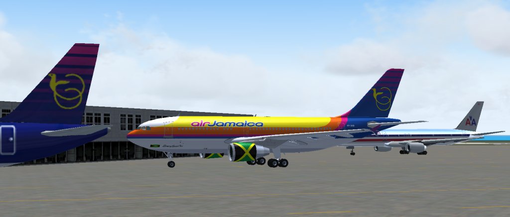 Fs2004 A310-324(Et) Air Jamaica Fs2002/2004 Textures Repaint Of The A310-324(Et) With Prat