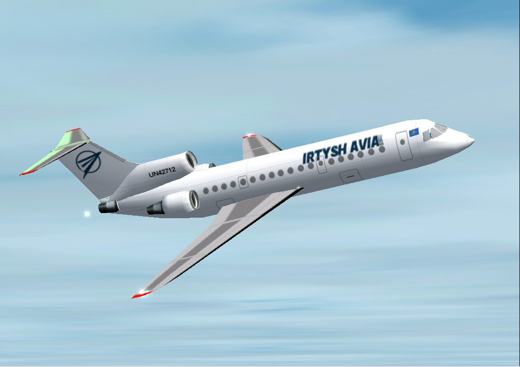 Yakolev Yak-42 For Ai Traffic, In Irtysh Avia Livery, Registration #Un42712