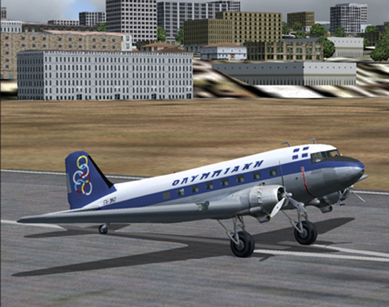Olympic Airways Douglas Dc3 For Flight Simulator 2004 A Century Of Flight This File Change