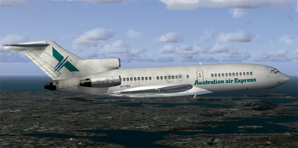 Fs2004 Captain Sim 727-100 In Australian Air Express Colors
