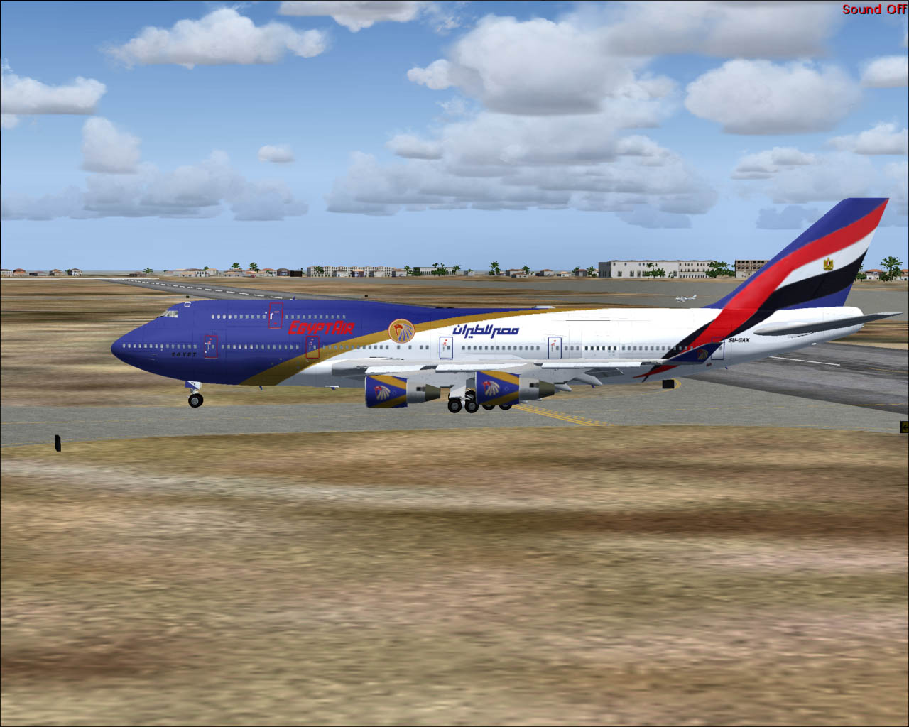 Project Opensky Boeing 747-400 Passenger For Fs2002 Exclusively Egyptair Special Livery!
