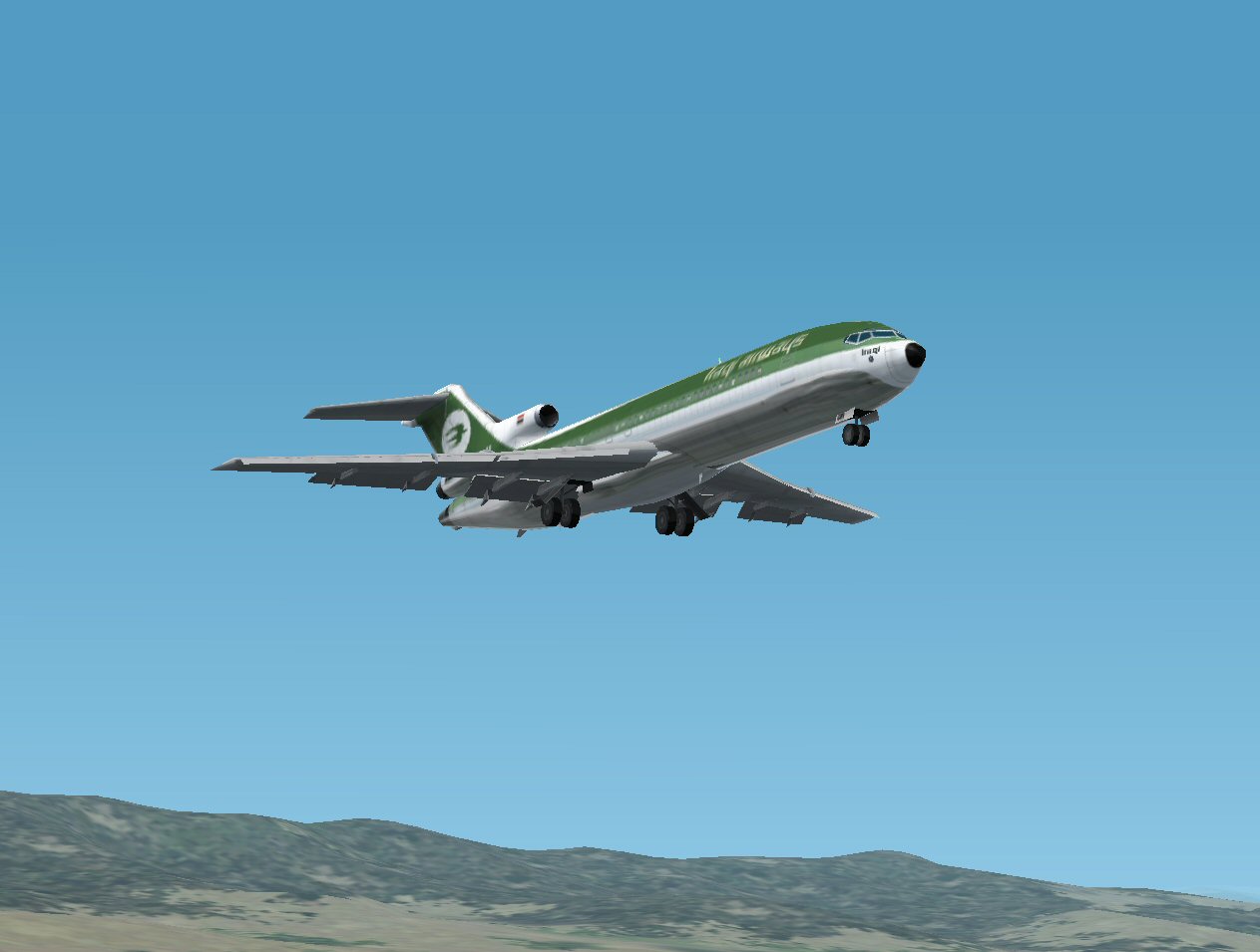 Boeing 727-200 In Iraqi Airways Livery; Repainted In Dxt3 Reflective Chrome Textures And O