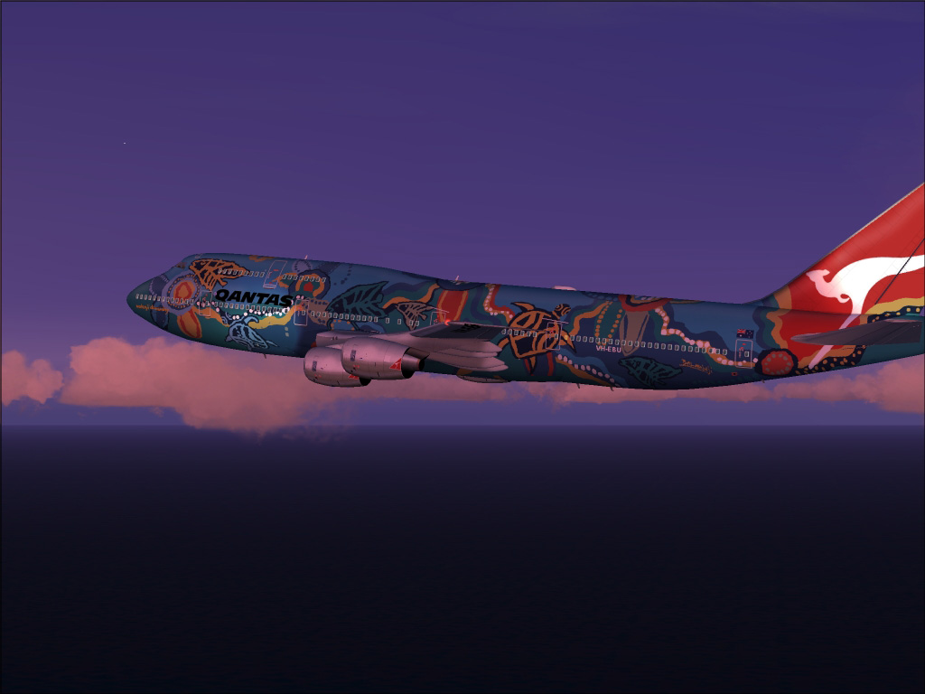 Project Opensky Boeing 747-300 Qantas Airways This Aircraft Is Made By Project Opensky Mod
