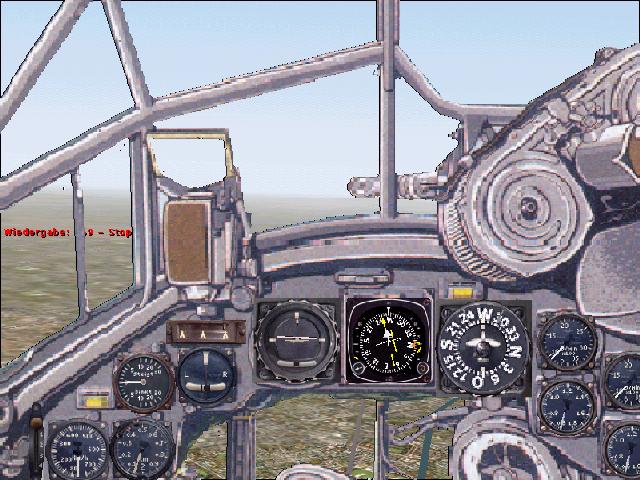 Fs2002/Fs2000/Cfs2-Panel For Junkers Ju 88There Is A Second Window For Cockpit Wideangle-V