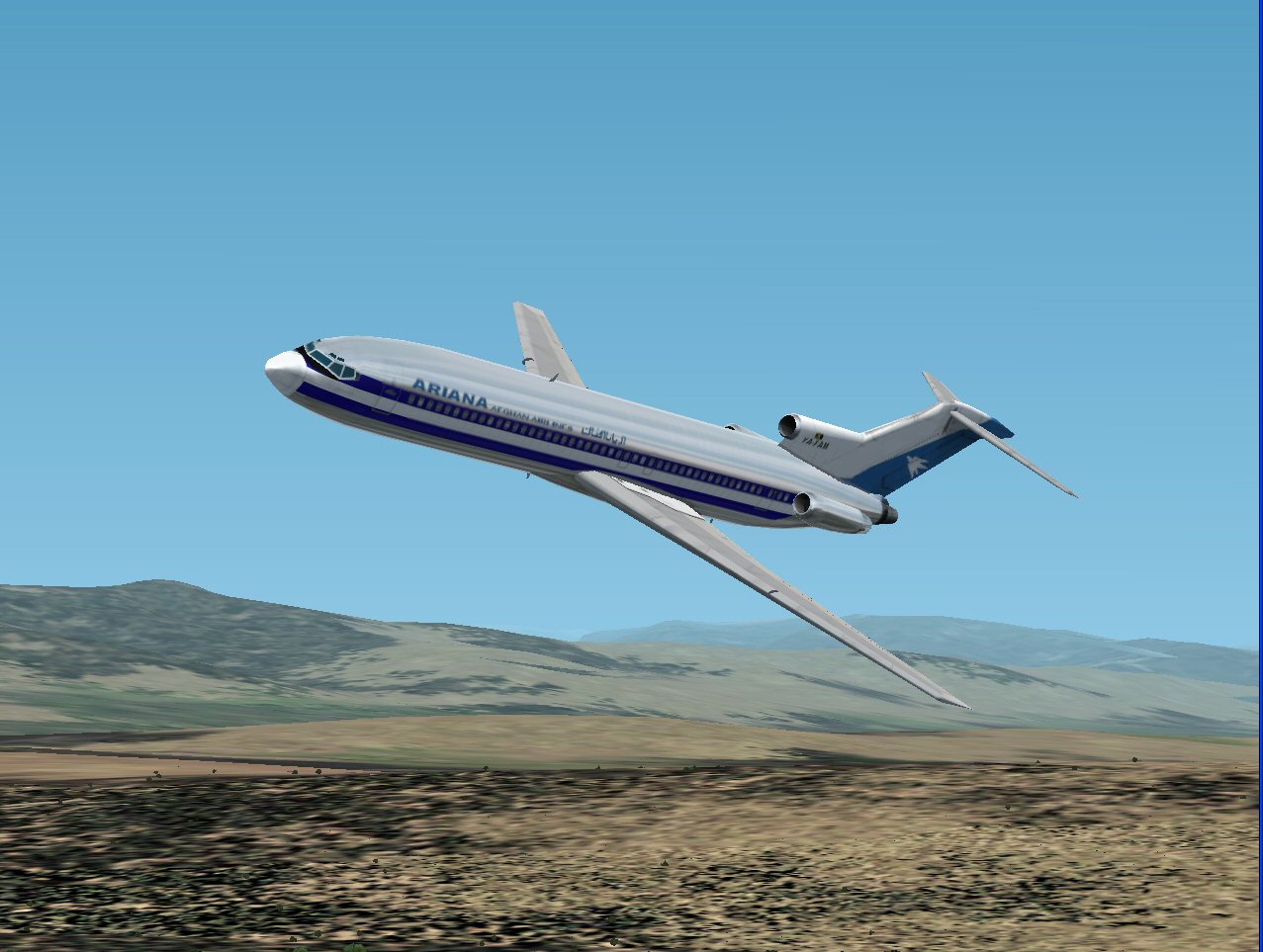 Boeing 727-200 In Ariana Afghan Airlines Livery, Ex-American Airlines; Repainted In Dxt3 R