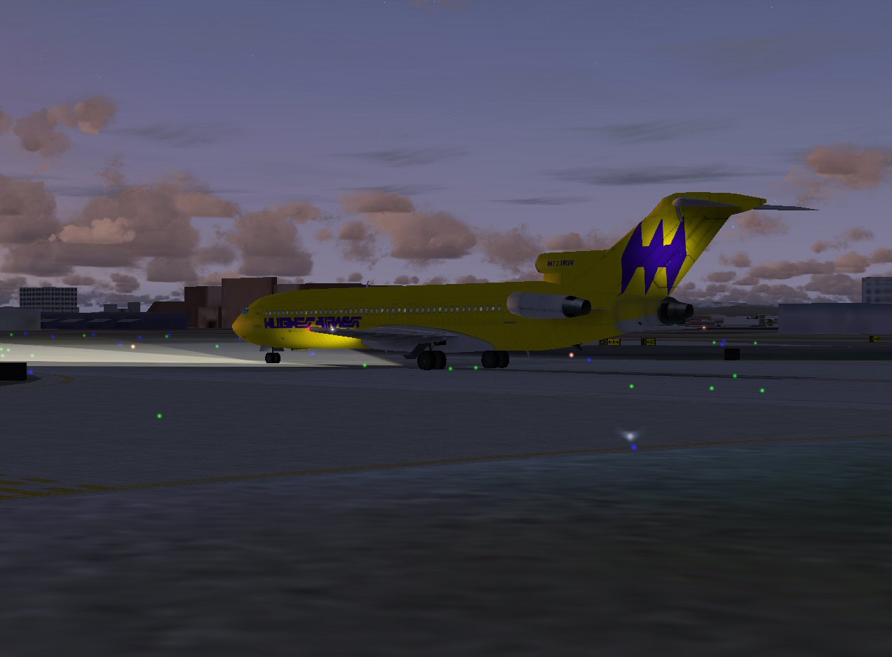 Boeing 727-200 In Hughes Airwest Livery; Repainted In 32-Bit Textures