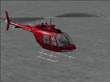 Fs2004 Bell 206B Default Texture Replacement Done In Metallic Red Gradient W/ Black Trim B — 1