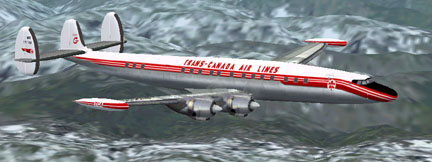 Fs2002 Lockheed 1049G Trans-Canada Airlines Textures For Mike Stones Lockheed 1049G Super