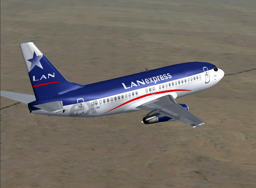 Fs2002/04 Lan Express The Brandnew Flightfx/Sgair Boeing 737-230 It Features The Latest Re