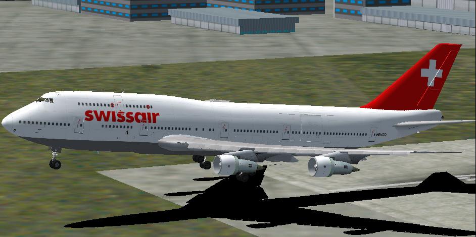 Project Opensky - Boeing 747-300 Swissair Hb-Igd Basel 1998 This Textures Repaint Is With