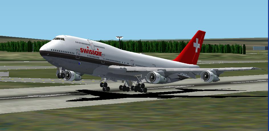 Project Opensky - Boeing 747-300 Swissair Hb-Igf Zurich This Textures Repaint Is With The