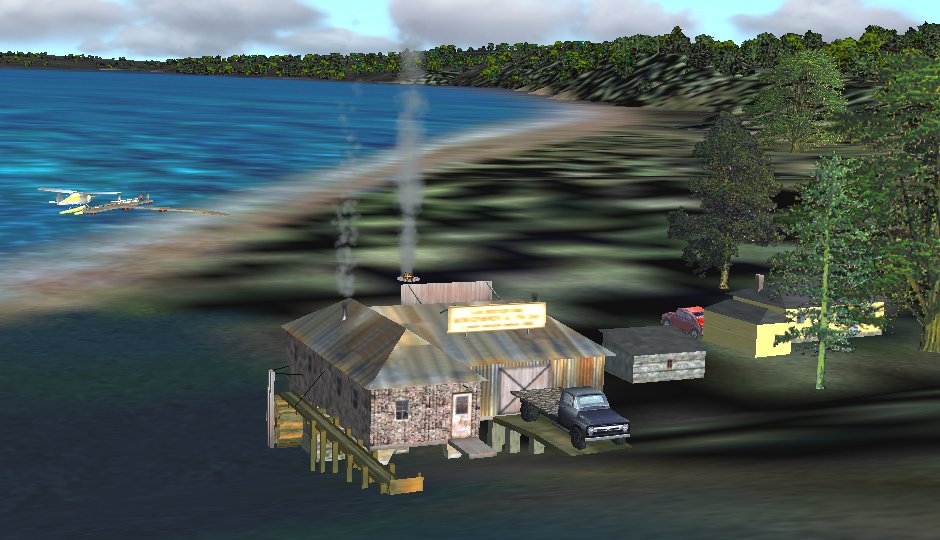 Fs2002/Fs2004 Scenery Lac Etchemin, Québec - Csc5 Beautiful Lake Etchemin Is Situated In T