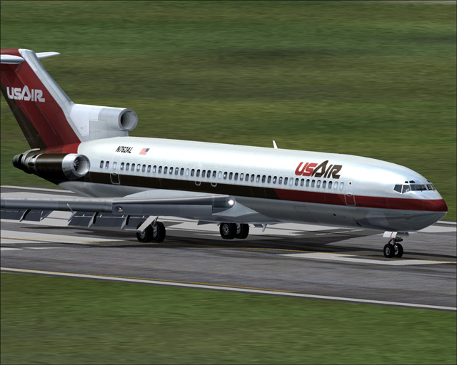 Usair (1988) Captain Sim 727-200 Usair Boeing 727-200 Circa 1988 Paint Scheme
