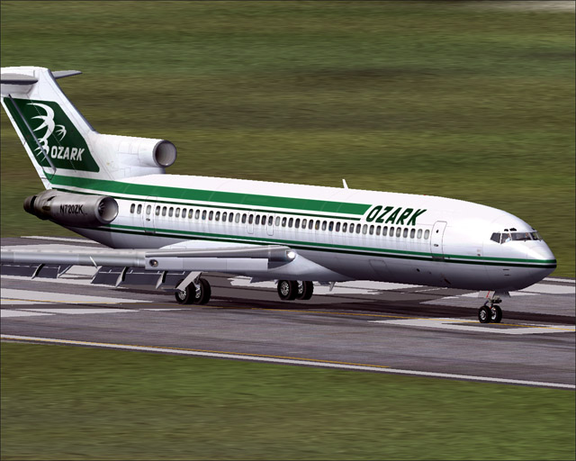 Ozark Airlines Captain Sim 727-200 Ozark Airlines Boeing 727-200 Circa 1979 Paint Scheme
