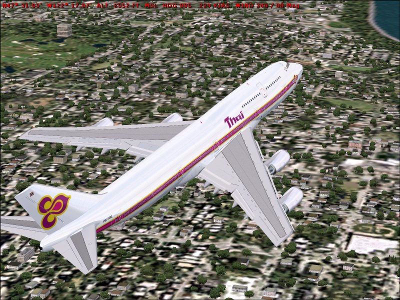 Project Opensky Boeing 747-300 Thai Airways This Aircraft Is Made By Project Opensky Model