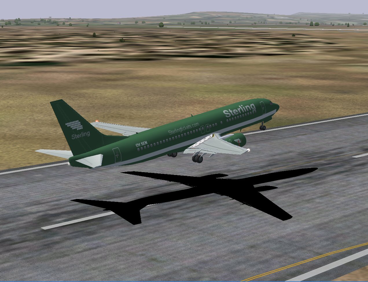 Tsutomu Urakawas Boeing 737-800 In Sterling Airlines Green Livery; Repainted With 32-Bit R
