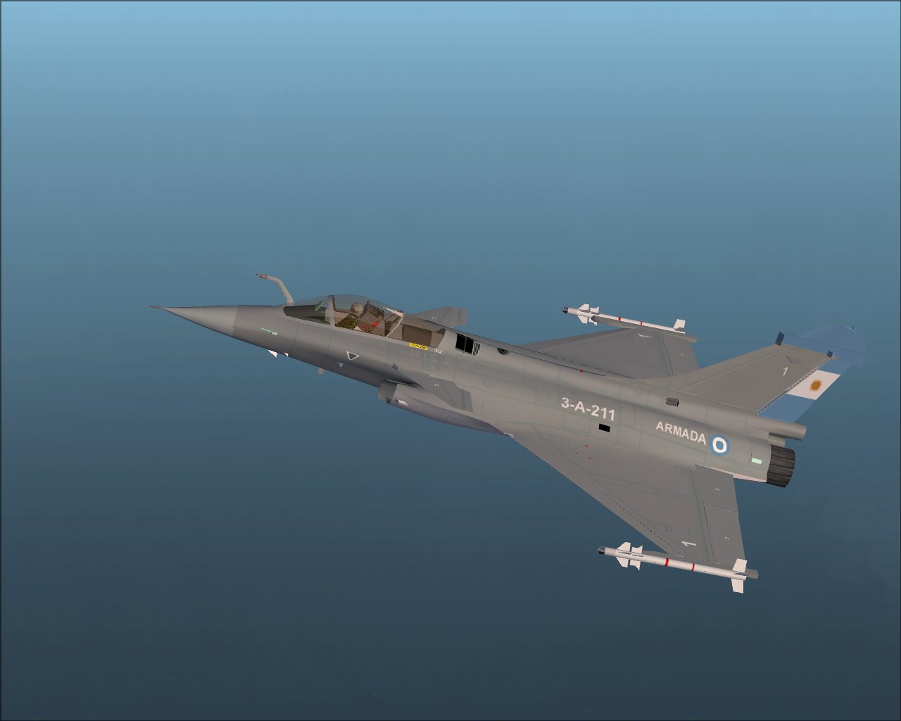Dassault Rafalem Armada Argentina (Ficticious) For Fs2002/04 Textures Only