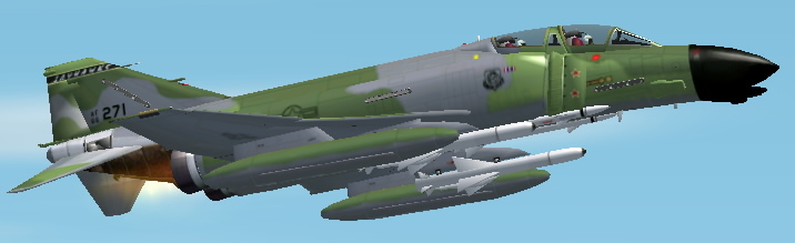 Fs2002/Fs2004 Mcdonnell Douglas F-4D Phantom Ii The Face Of F-4D Is Almost Unchanged Compa