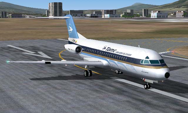 Fs2004 Fokker F28-4000 For Ai Use (Low Poly Model)