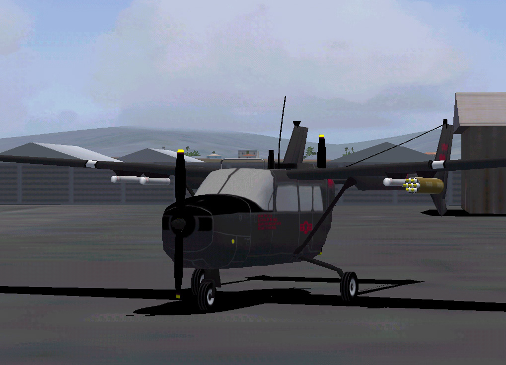 Fs2004 Cessna O2A/337, Night Version