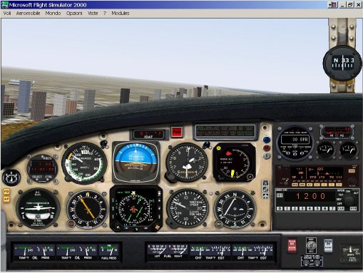 Photorealistic Panel For The Twin Pistons Engines Piper Seneca V (Fs 2000 Pro)