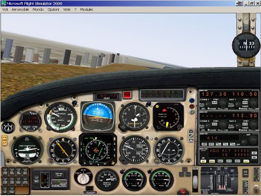 Photorealistic Panel For The Twin Pistons Engines Piper Seneca V (Fs 2000 Pro)