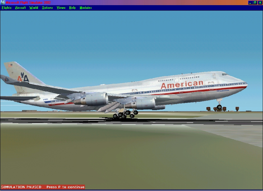 American Airlines Boeing 747-400 Fs2002 G-Max Version 3 Pax Ge This Aircraft Has Highly De — 1