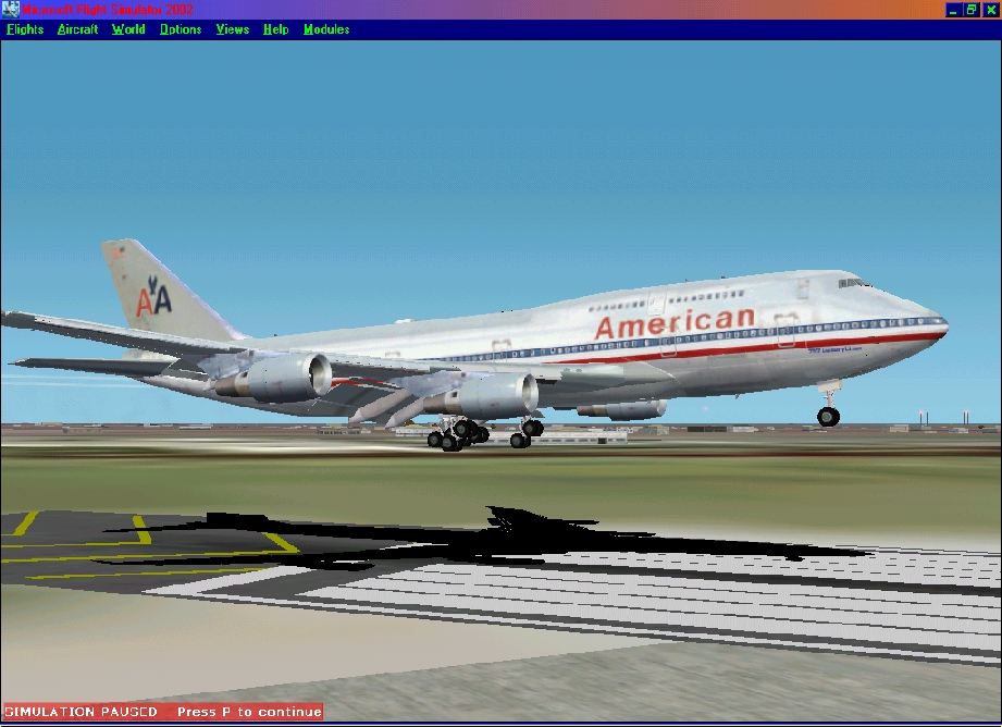 American Airlines Boeing 747-400 Fs2002 G-Max Version 3 Pax Ge This Aircraft Has Highly De — 1