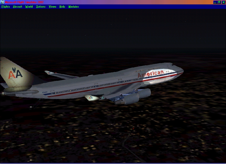 American Airlines Boeing 747-400 Fs2002 G-Max Version 3 Pax Ge This Aircraft Has Highly De