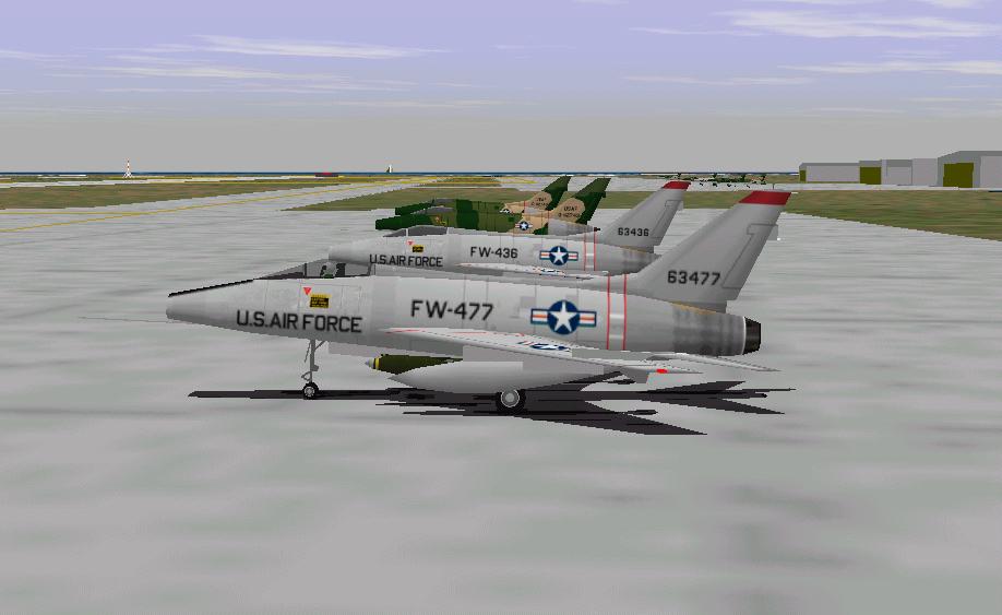 Fs98/Cfs - North American F-100D Super Sabre North American F-100D Super Sabre