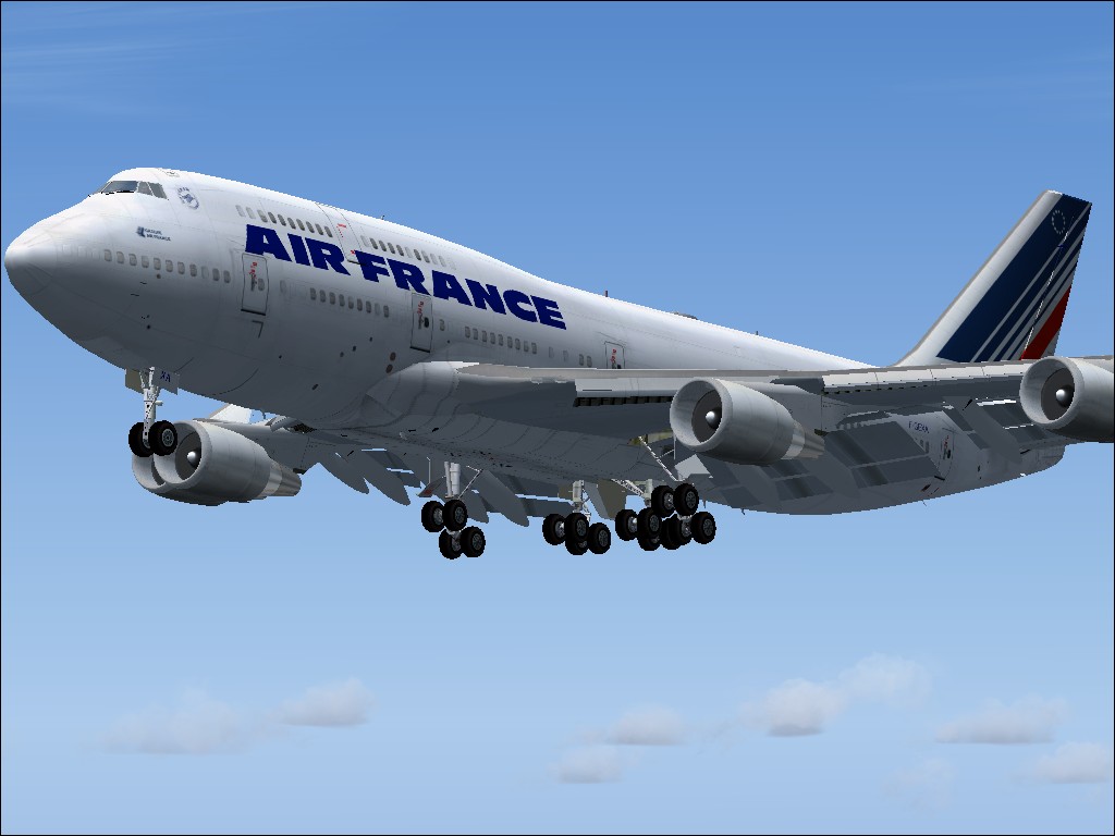Project Opensky Boeing 747-400 Air France Livery, Air France 744 Ge This Aircraft Is Made