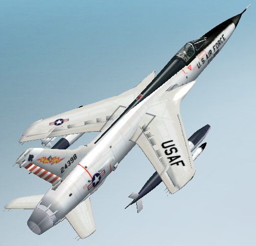 Fs2002/Fs2004 Republic F-105D Thunderchief The F-105 Thunderchief Was The Final Member Of
