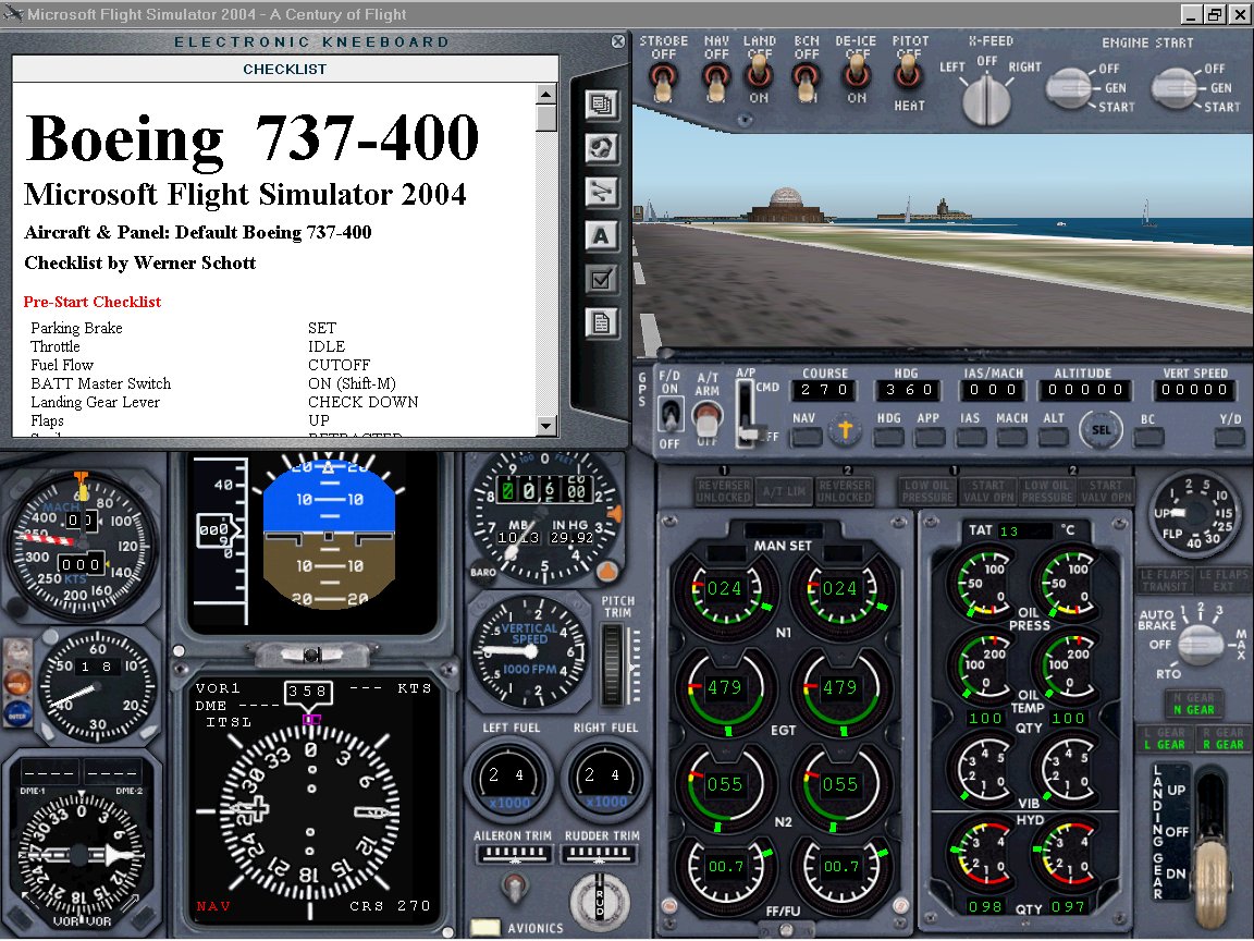 Fs2004 Manual/Checklist Default Boeing 737-400 (Html Version)