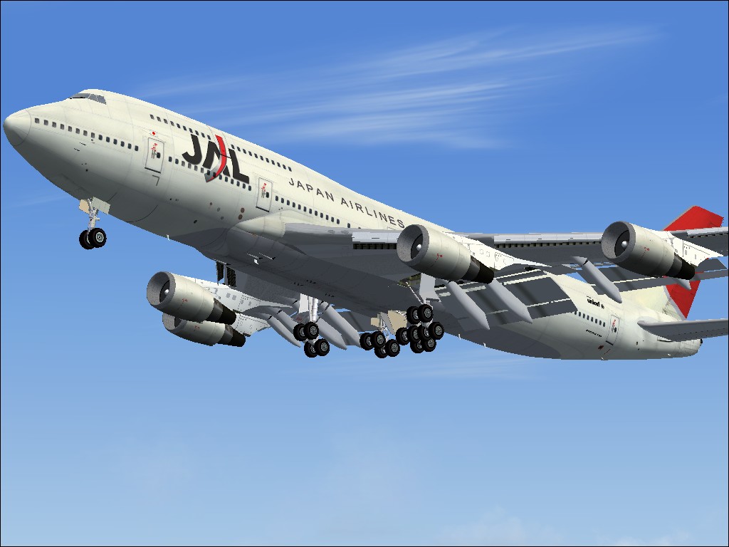 Project Opensky Boeing 747-400 In Japan Airlines New Livery, Jal 744 Ge This Aircraft Is M