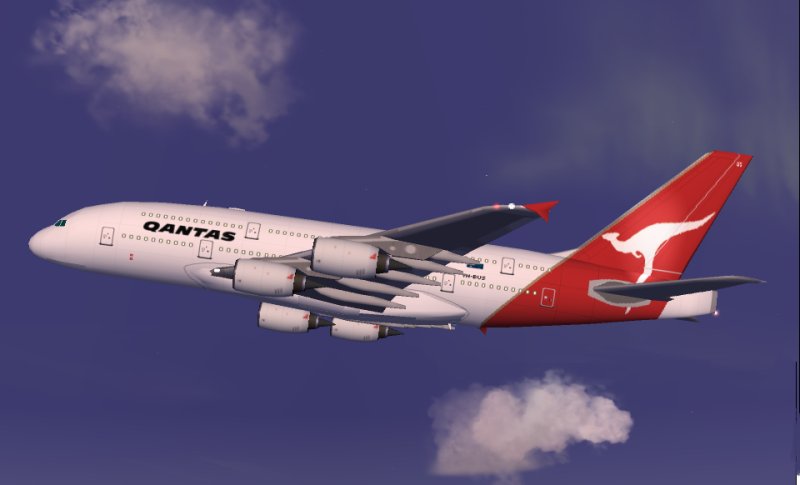 Fs2004 Qantas, Airbus A380 Promx Version Fs9 Modifications Of The Mdl Was Made On The Airc