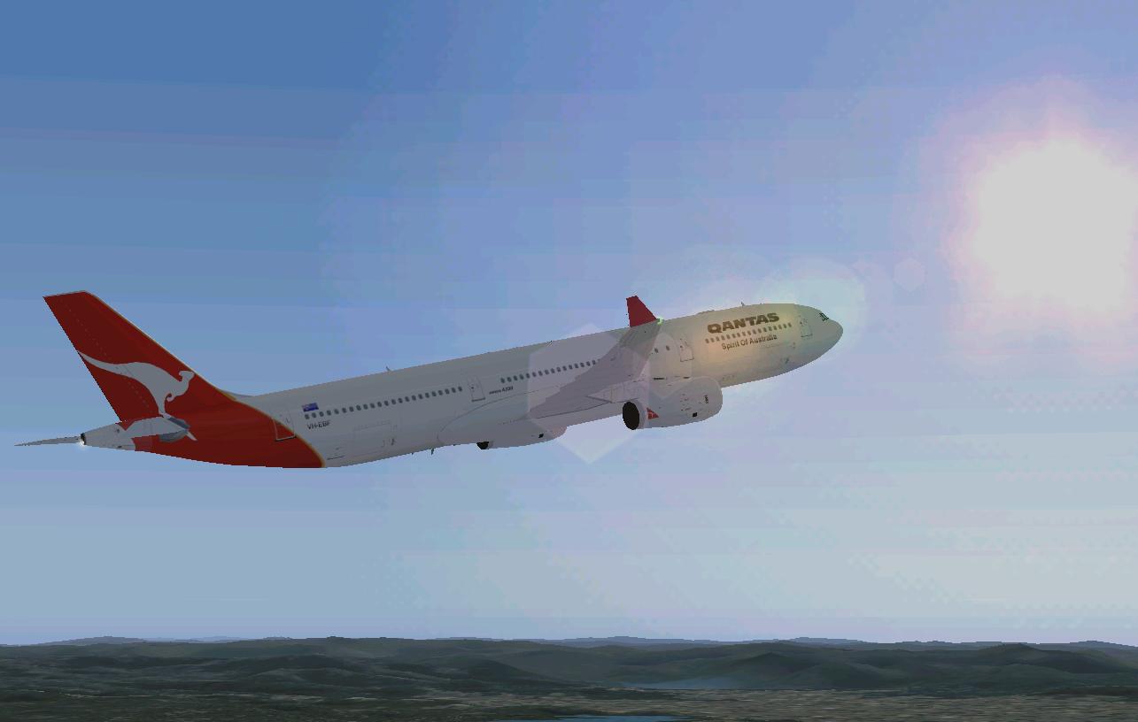 Qantas Project Opensky Airbus A330-300 For Fs2002/2004 This Model Is From Project Open Sky