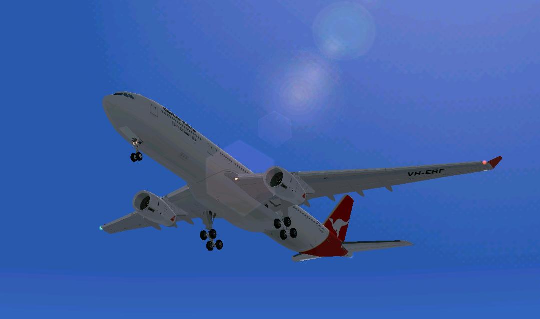Qantas Project Opensky Airbus A330-300 For Fs2002/2004 This Model Is From Project Open Sky
