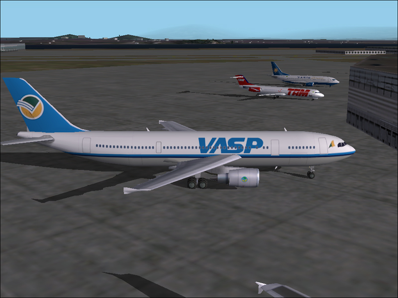 Vasp Airbus A300-600 - Model By Fspainters Work Textures Repaint By Mike Tevion Textures E