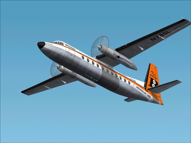 Fs 2004/2002 Fairchild F-27A Bonanza Air Lines This Is A Textures Repaint Of Mike Stones F