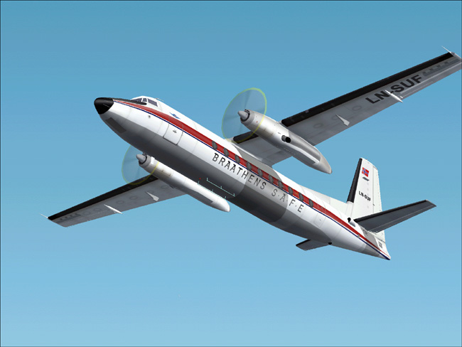 Fs 2004/2002 Fokker 27-200 Braathens Safe This Is A Textures Repaint Of Mike Stones Fokker — 1