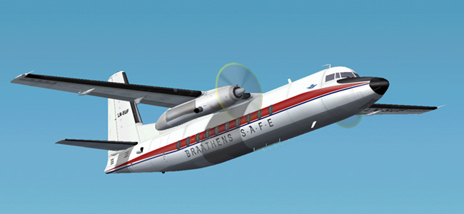 Fs 2004/2002 Fokker 27-200 Braathens Safe This Is A Textures Repaint Of Mike Stones Fokker