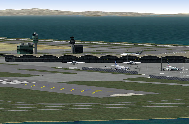 Hong Kong Intl Airport (Chek Lap Kok) Scenery Enhancement For Fs2004 By Thomas Kwong